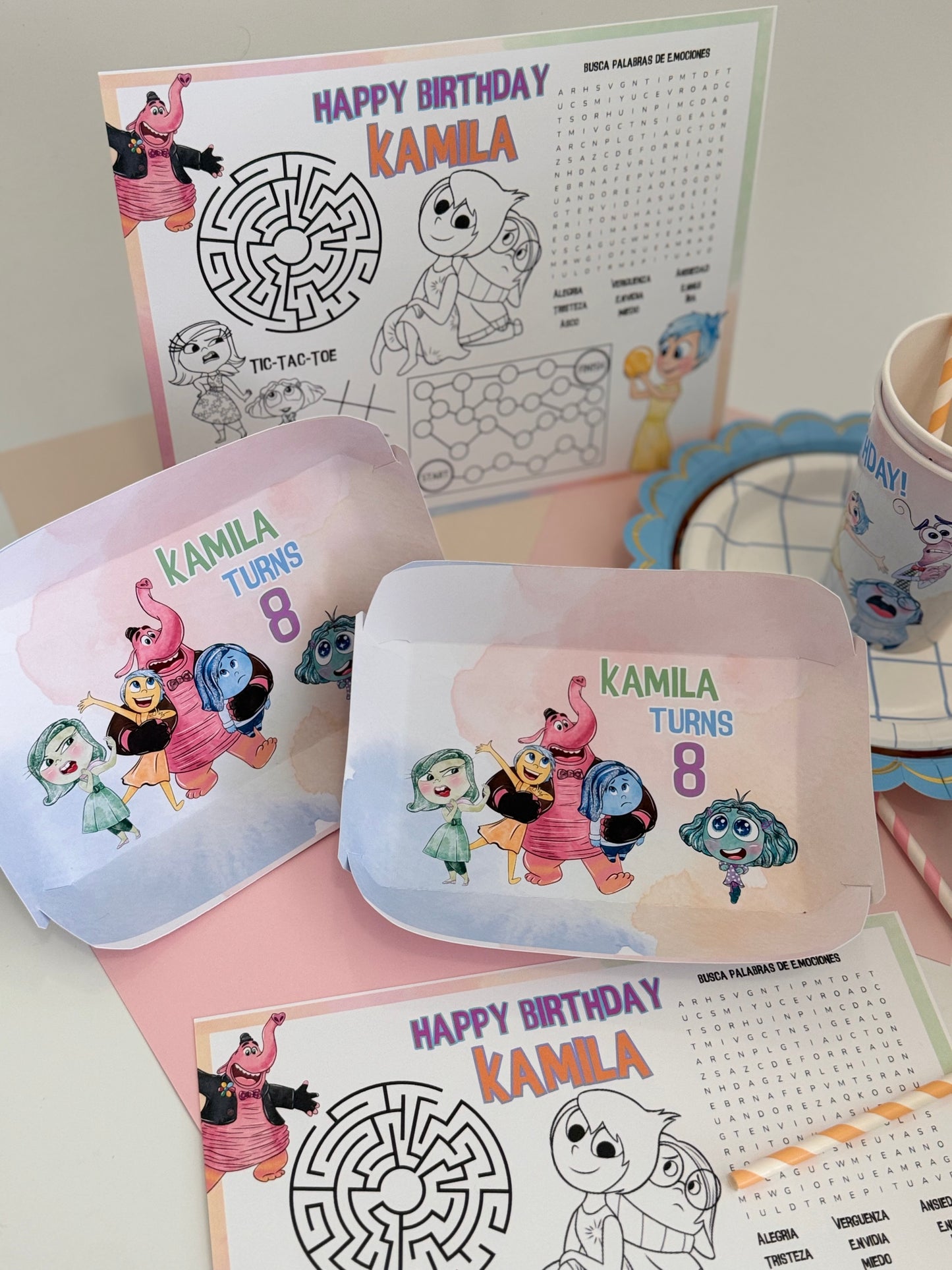 Platos y vasos personalizados