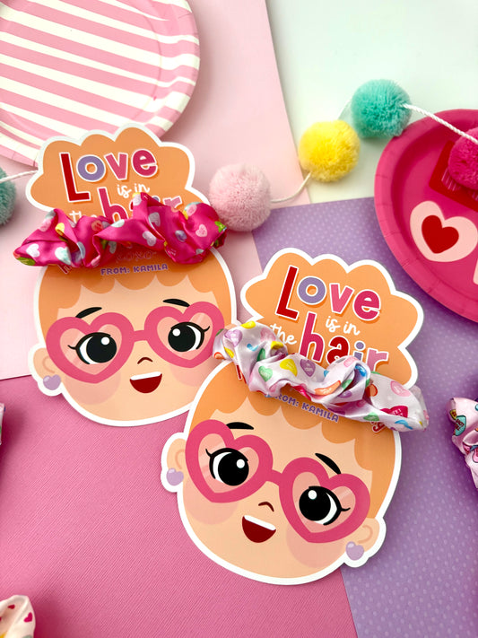 Scrunchie Valentine Card
